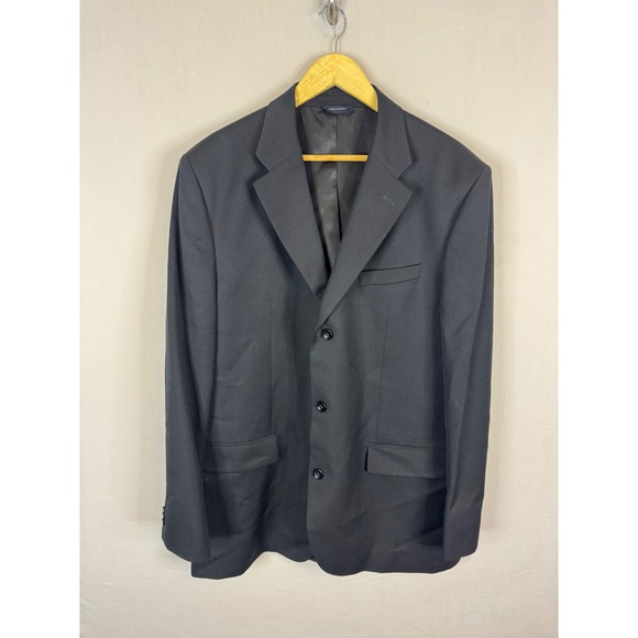 Banana Republic Other - Banana Republic Mens 46L Black 100% Wool 3-Button Blazer Sport Coat Jacket